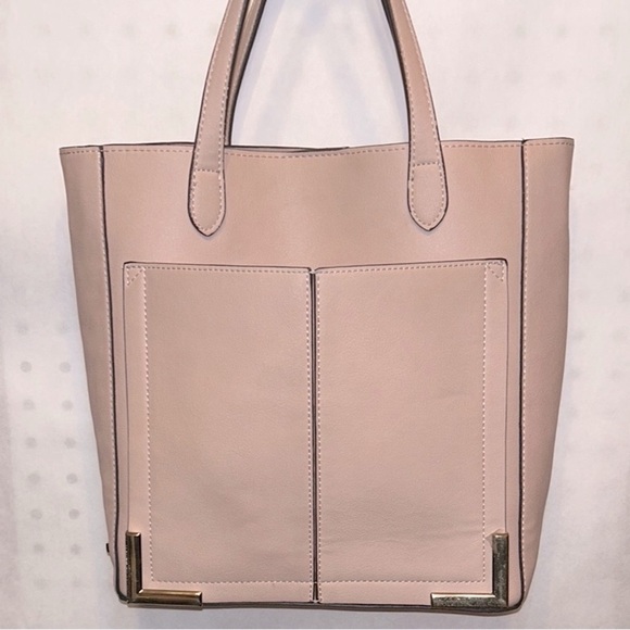 Steve Madden - Mini Cori Tote Faux Blush Pink Leather & Faux Pink Suede Interior - Picture 12 of 16